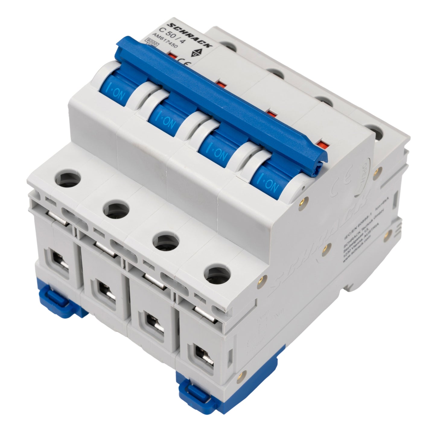 Miniature Circuit Breaker (MCB) AMPARO 6kA, C 50A, 4-pole