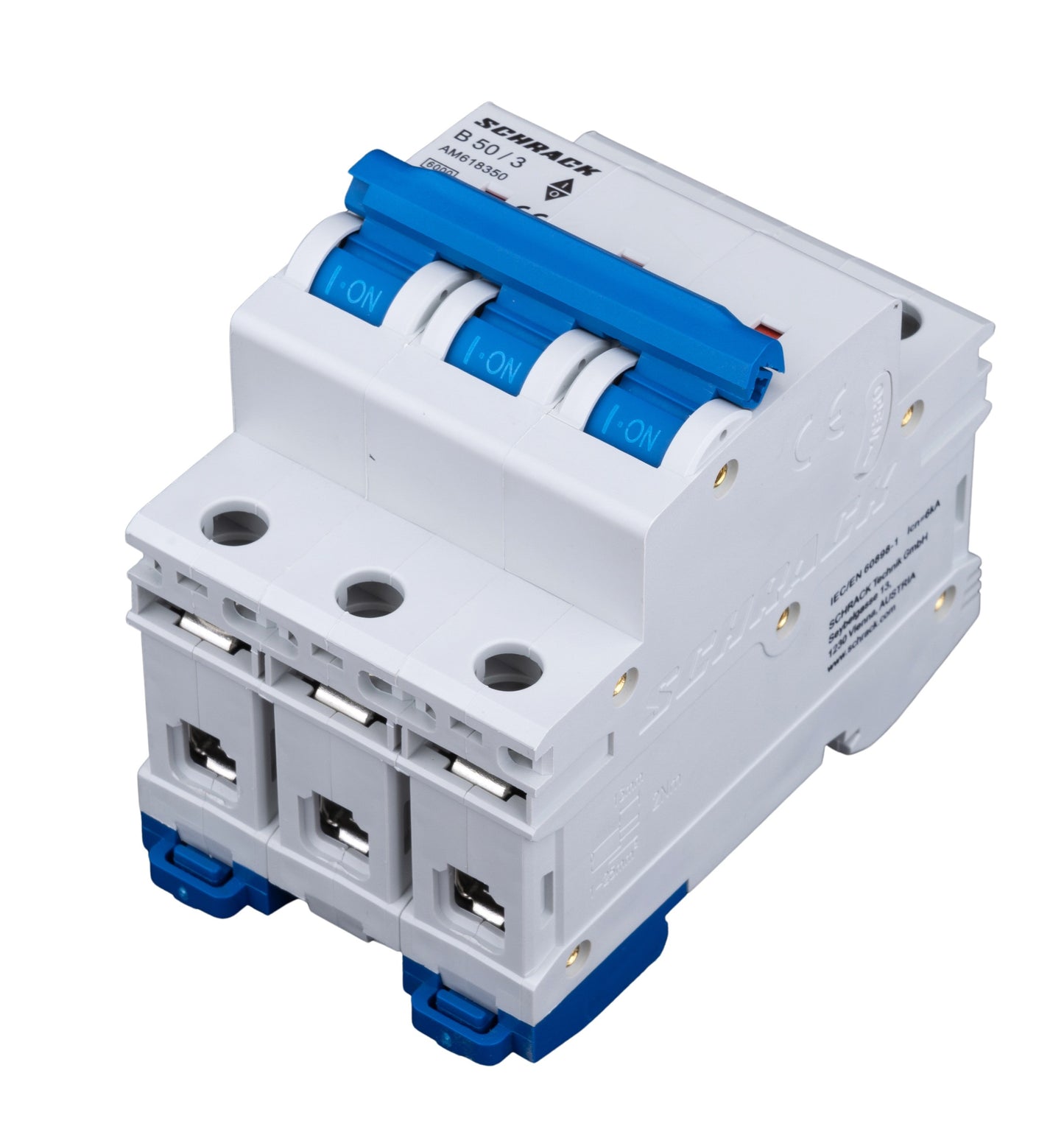 Întreruptor automat modular (MCB) AMPARO 6kA, B 50A, 3-poli