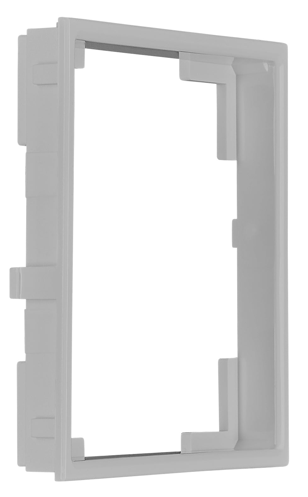 Adapter frame 55x55mm to 50x50mm, silver, 1 PU = 5 pieces