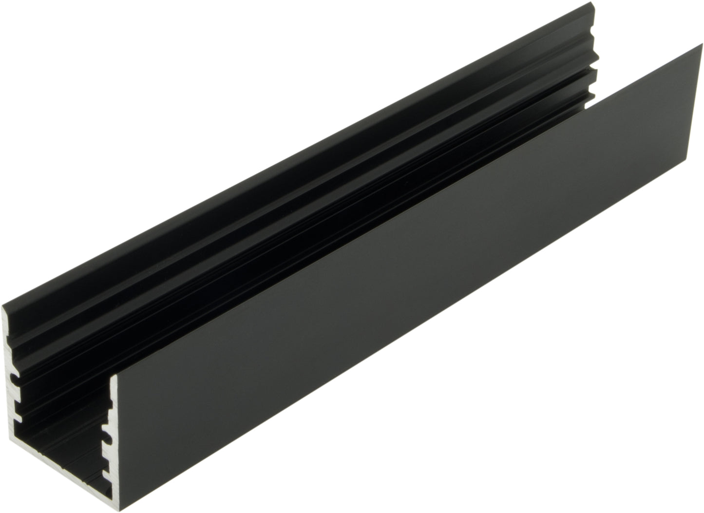 Profil din aluminiu TBR, L-2000mm L-25mm H-25mm negru