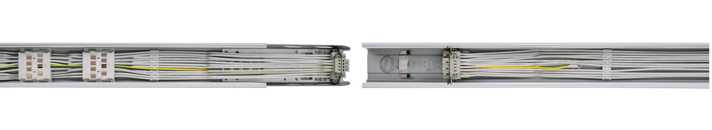 Șină precablată Ligne-S II 3.0m 8x2.5mm² alb incl conector
