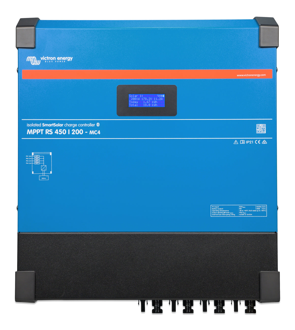 SmartSolar MPPT RS 450/200-MC4, 4 MPPT