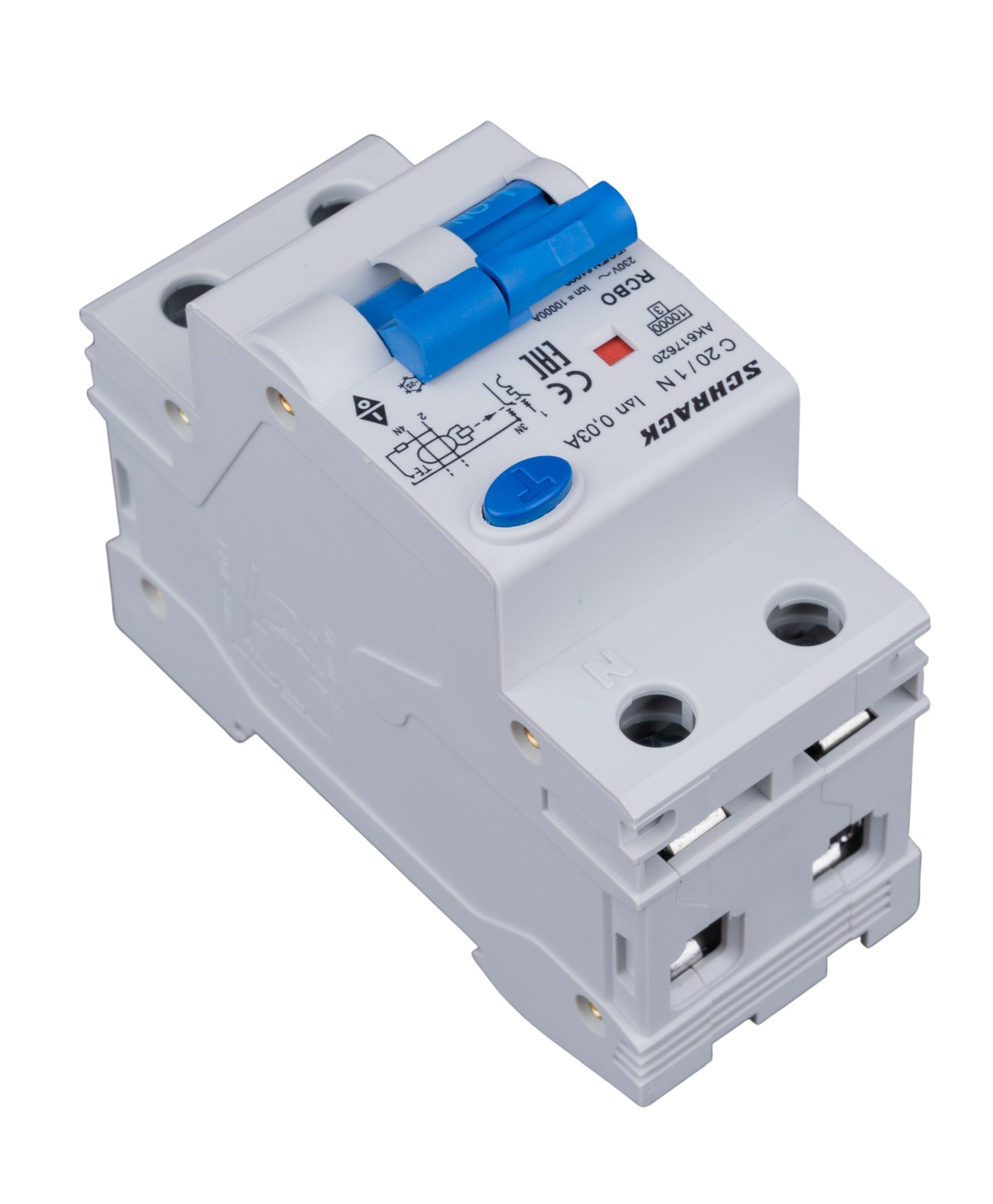 Întreruptor automat+dif.1+N, AMPARO 10kA, C 20A, 30mA, Tip A