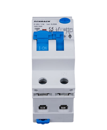Întreruptor automat+dif.1+N, AMPARO 10kA, C 25A, 30mA, Tip A