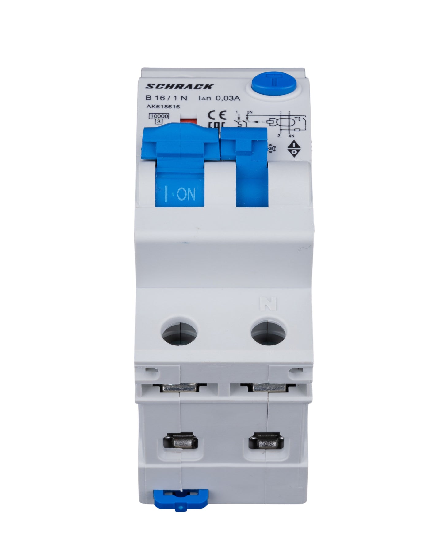 Întreruptor automat+dif.1+N, AMPARO 10kA, B 16A, 30mA, Tip A