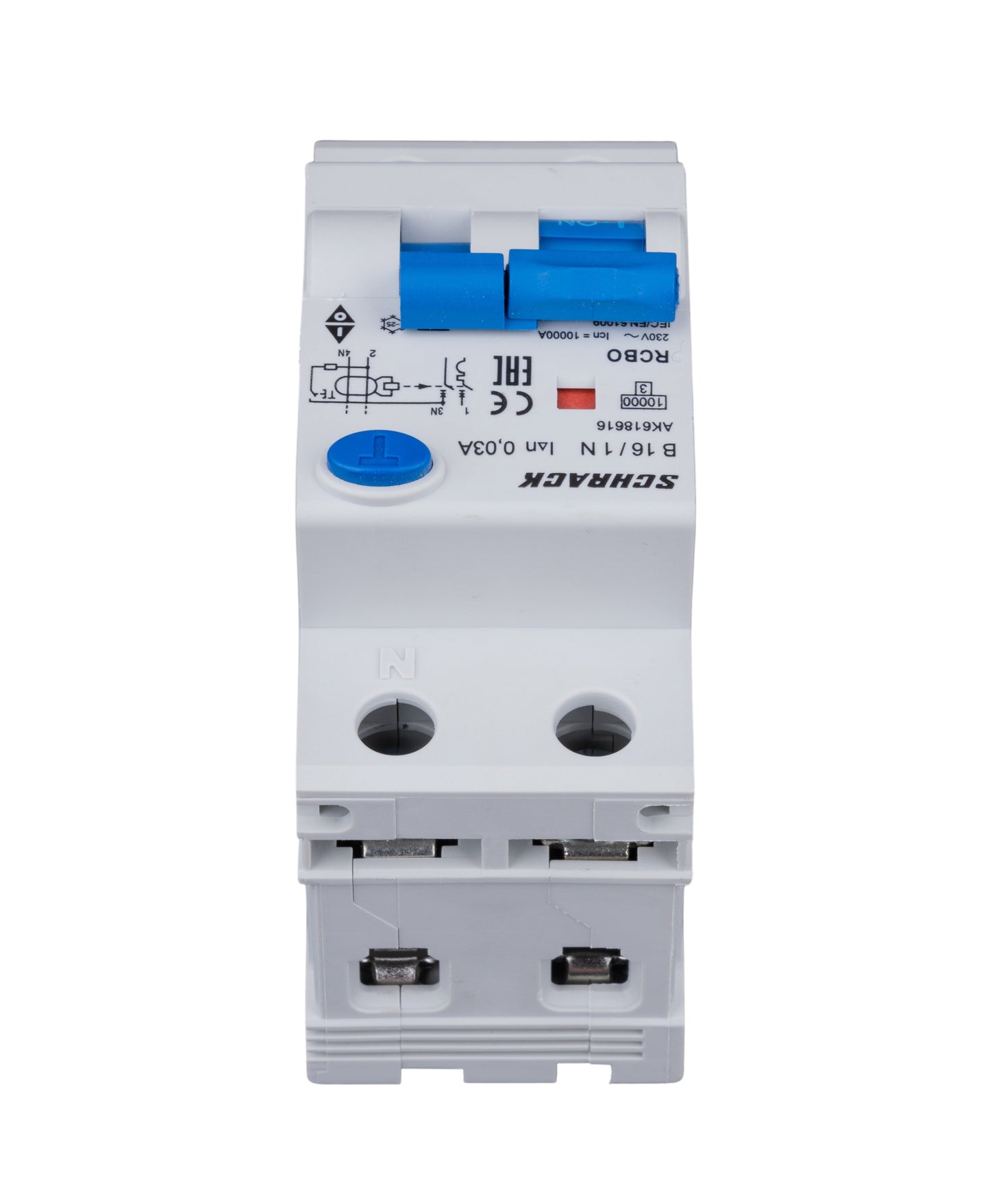 Întreruptor automat+dif.1+N, AMPARO 10kA, B 16A, 30mA, Tip A