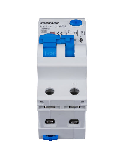 Întreruptor automat+dif.1+N, AMPARO 10kA, B 32A, 30mA, Tip A