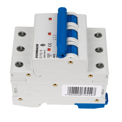 Întreruptor automat modular (MCB) AMPARO 10kA, D 10A, 3 poli