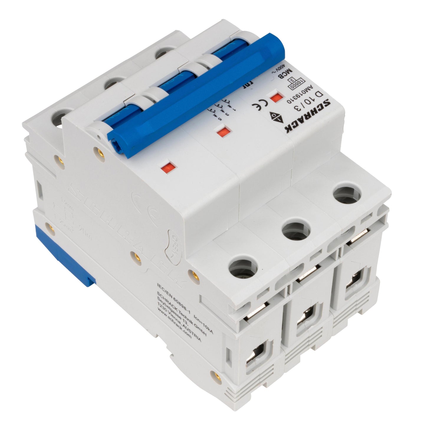 Întreruptor automat modular (MCB) AMPARO 10kA, D 10A, 3 poli