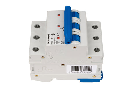 Întreruptor automat modular (MCB) AMPARO 10kA, D 50A, 3 poli