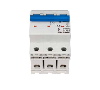 Întreruptor automat modular (MCB) AMPARO 10kA, D 50A, 3 poli