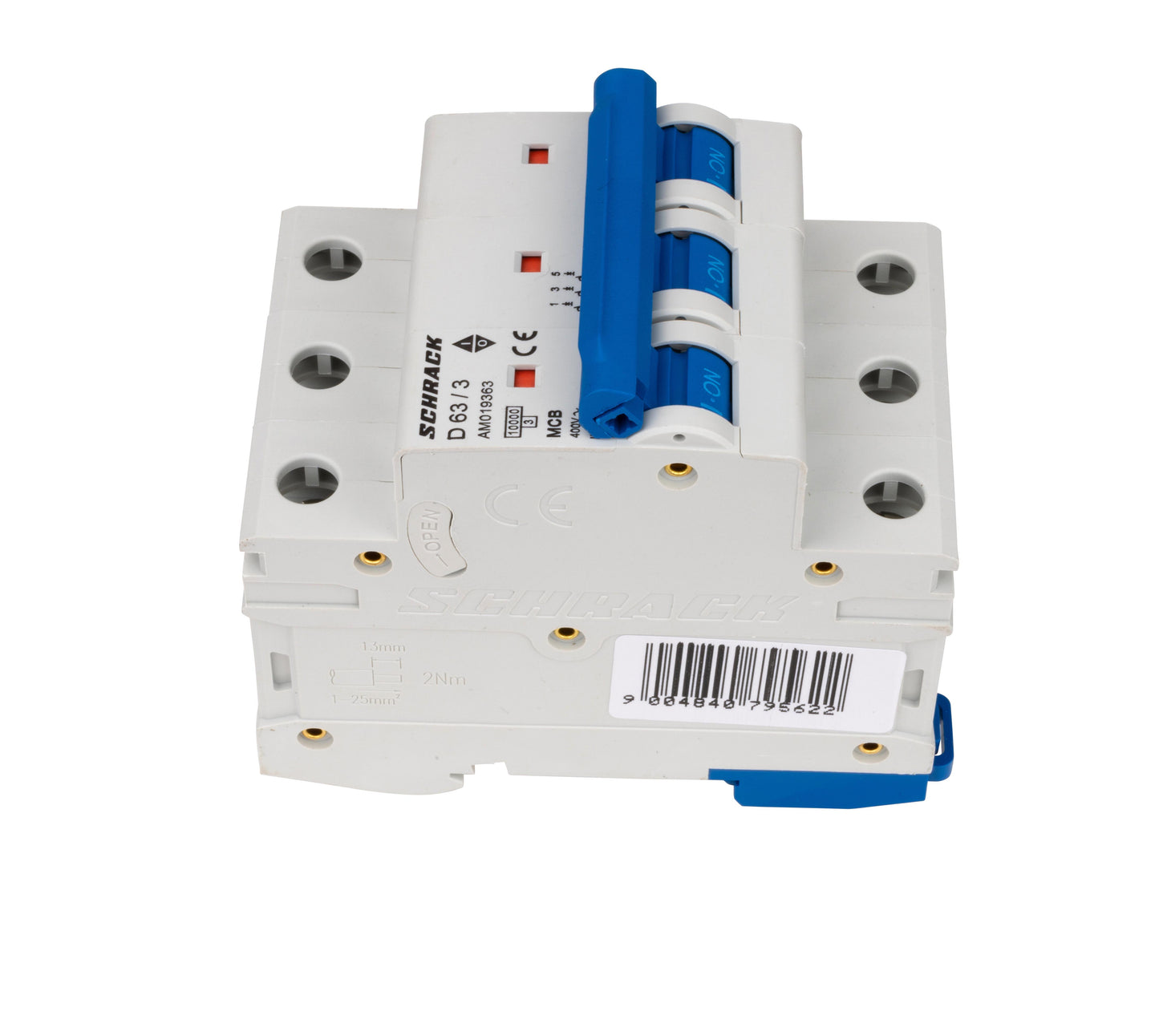 Întreruptor automat modular (MCB) AMPARO 10kA, D 63A, 3 poli