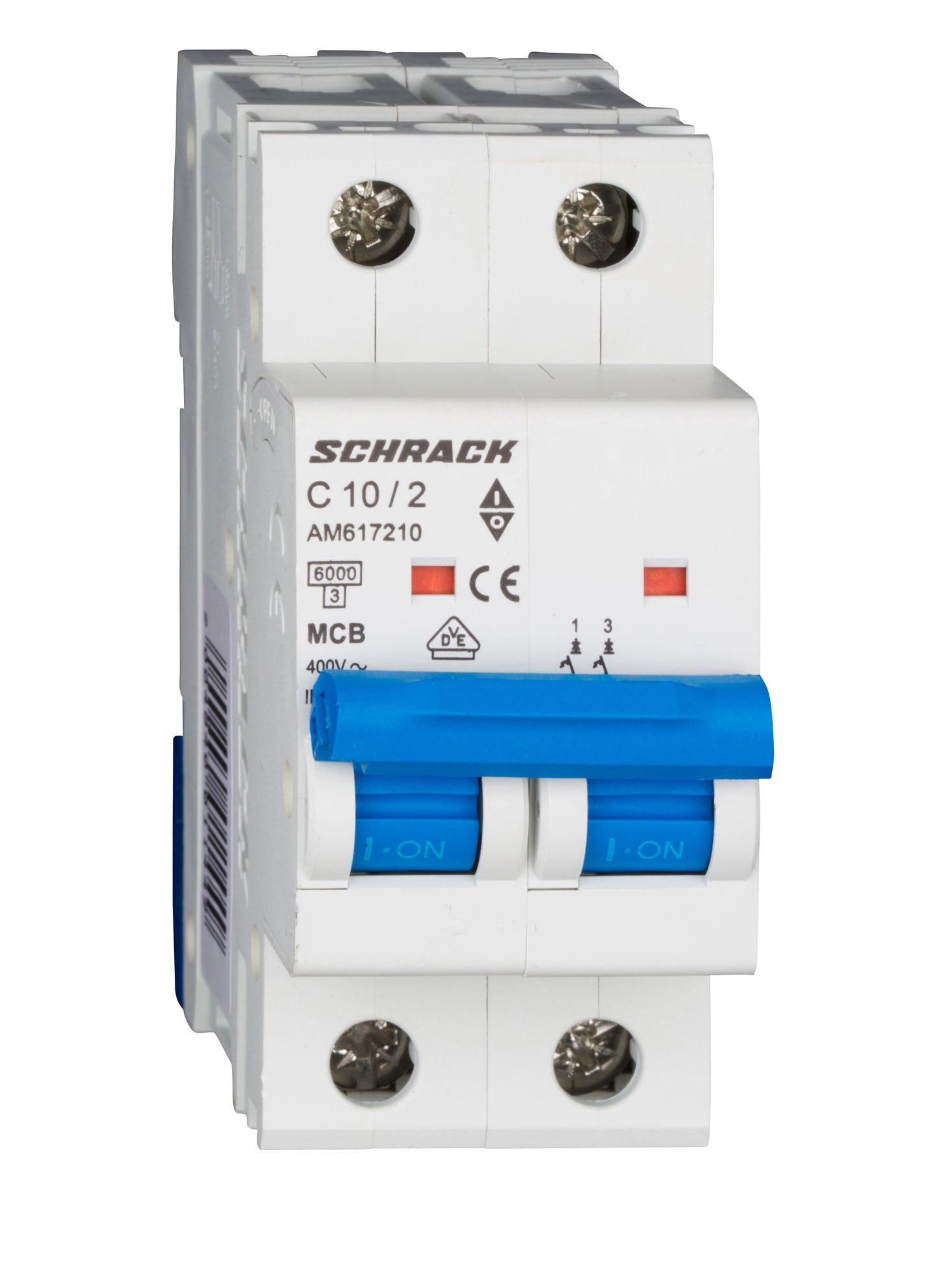 Întreruptor automat modular (MCB) AMPARO 6kA, C 10A, 2-poli