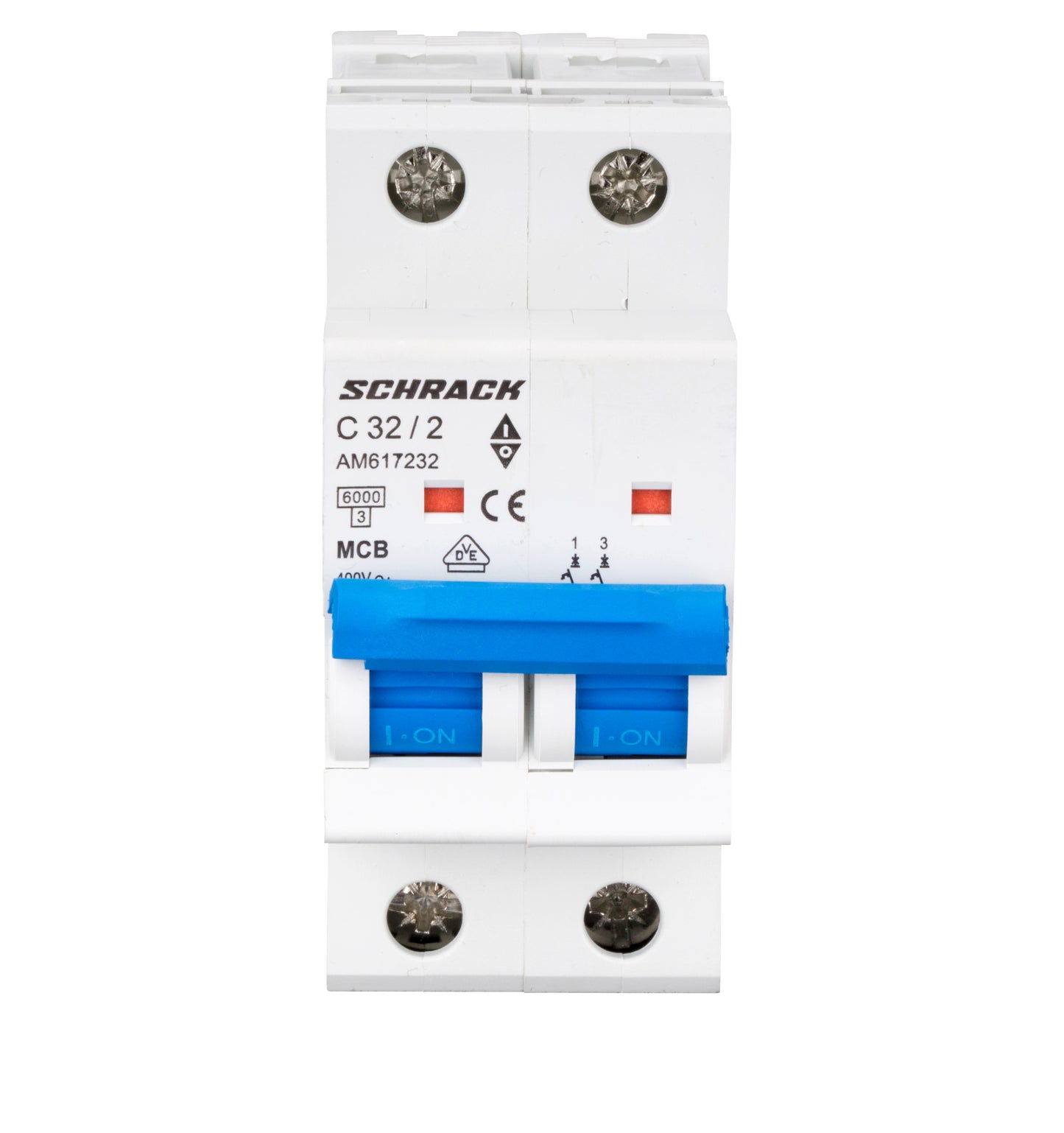 Întreruptor automat modular (MCB) AMPARO 6kA, C 32A, 2-poli