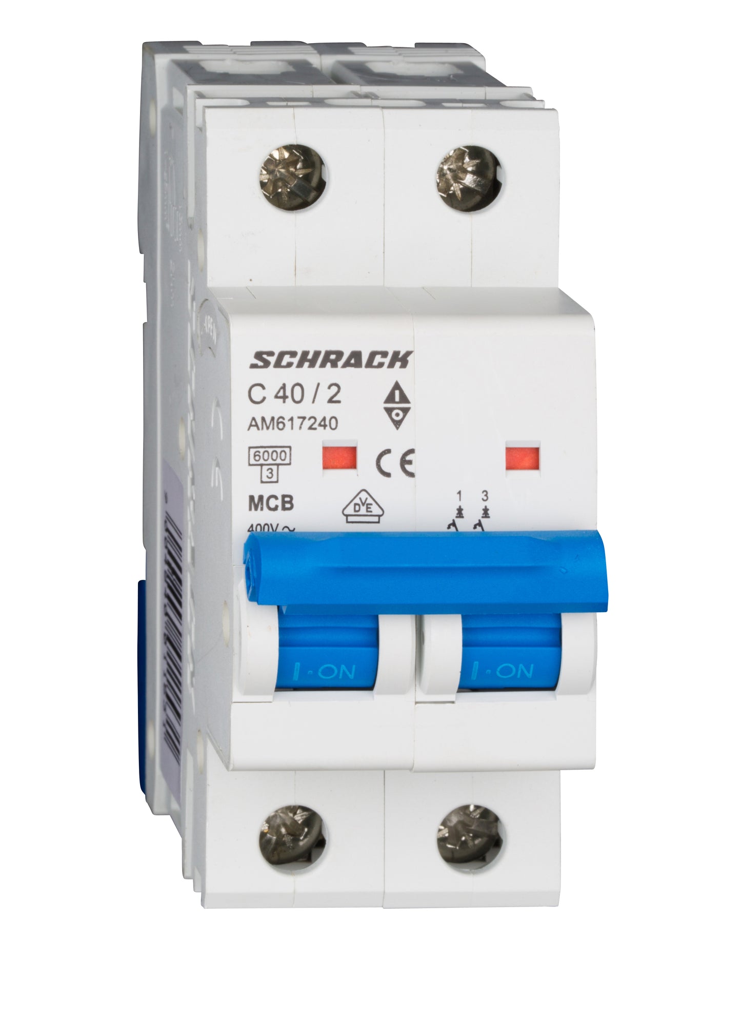 Întreruptor automat modular (MCB) AMPARO 6kA, C 40A, 2-poli