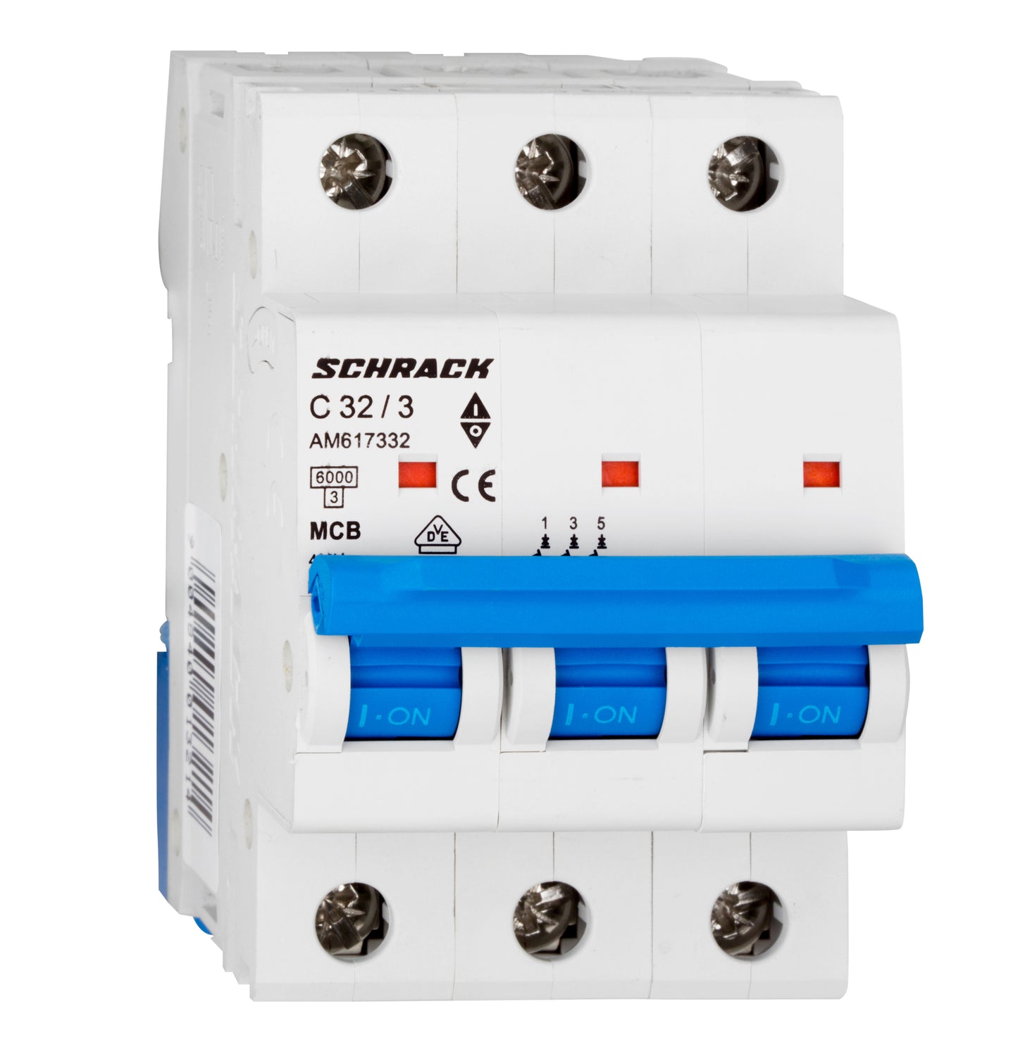Întreruptor automat modular (MCB) AMPARO 6kA, C 32A, 3-poli