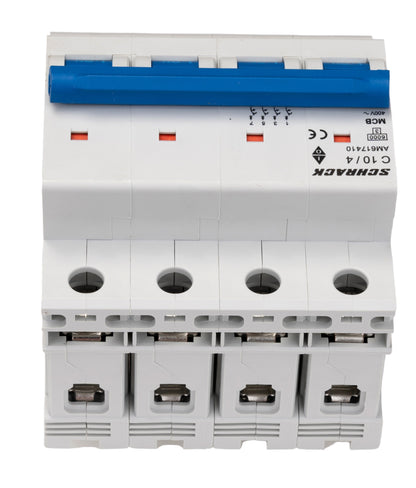 Miniature Circuit Breaker (MCB) AMPARO 6kA, C 10A, 4-pole