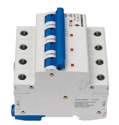 Miniature Circuit Breaker (MCB) AMPARO 6kA, C 10A, 4-pole