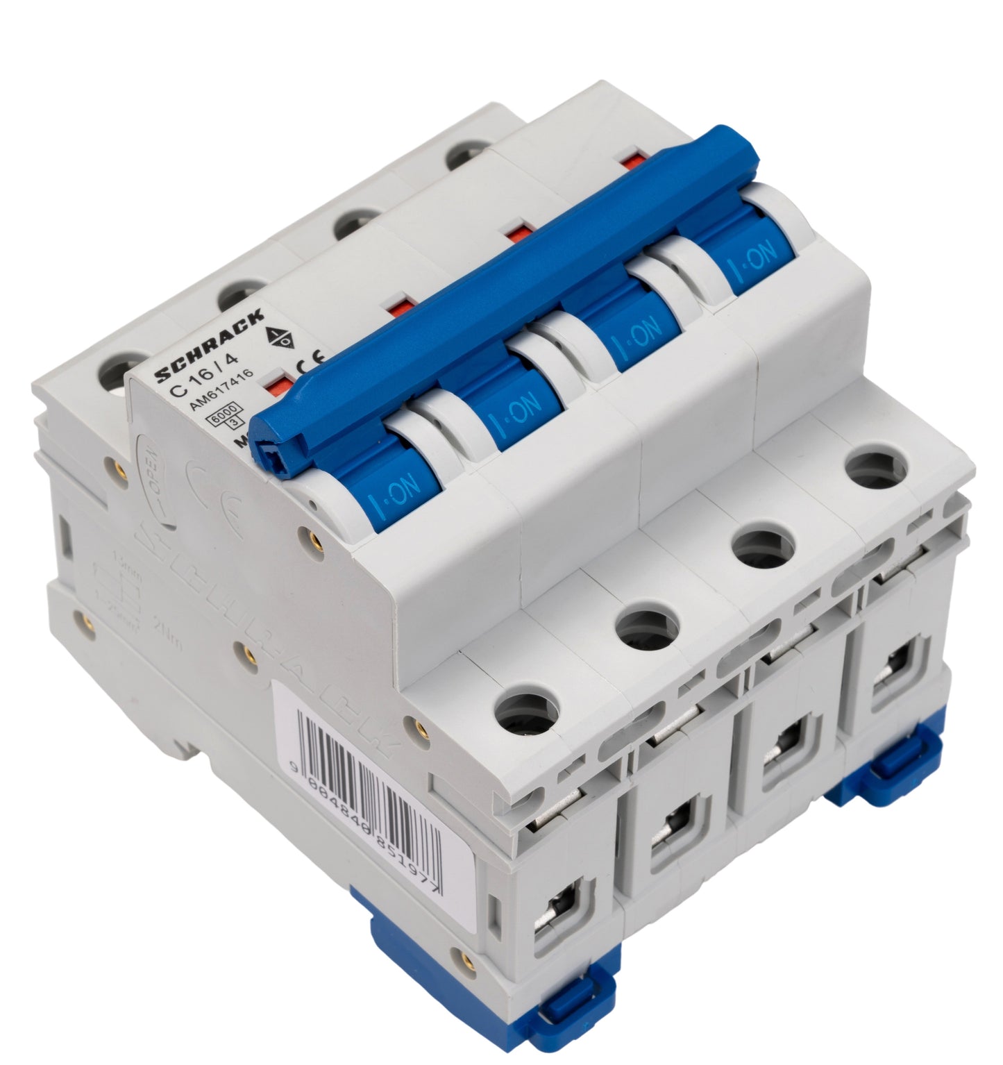 Miniature Circuit Breaker (MCB) AMPARO 6kA, C 16A, 4-pole