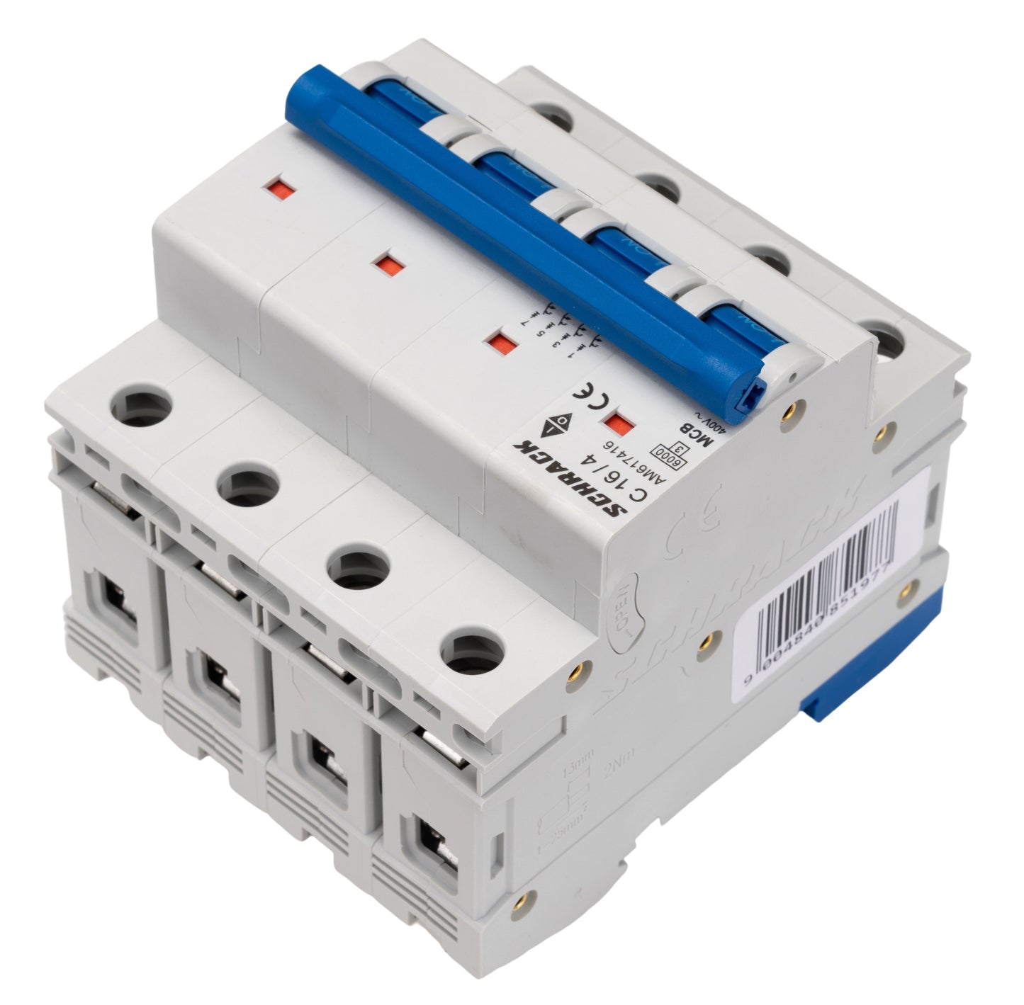 Miniature Circuit Breaker (MCB) AMPARO 6kA, C 16A, 4-pole
