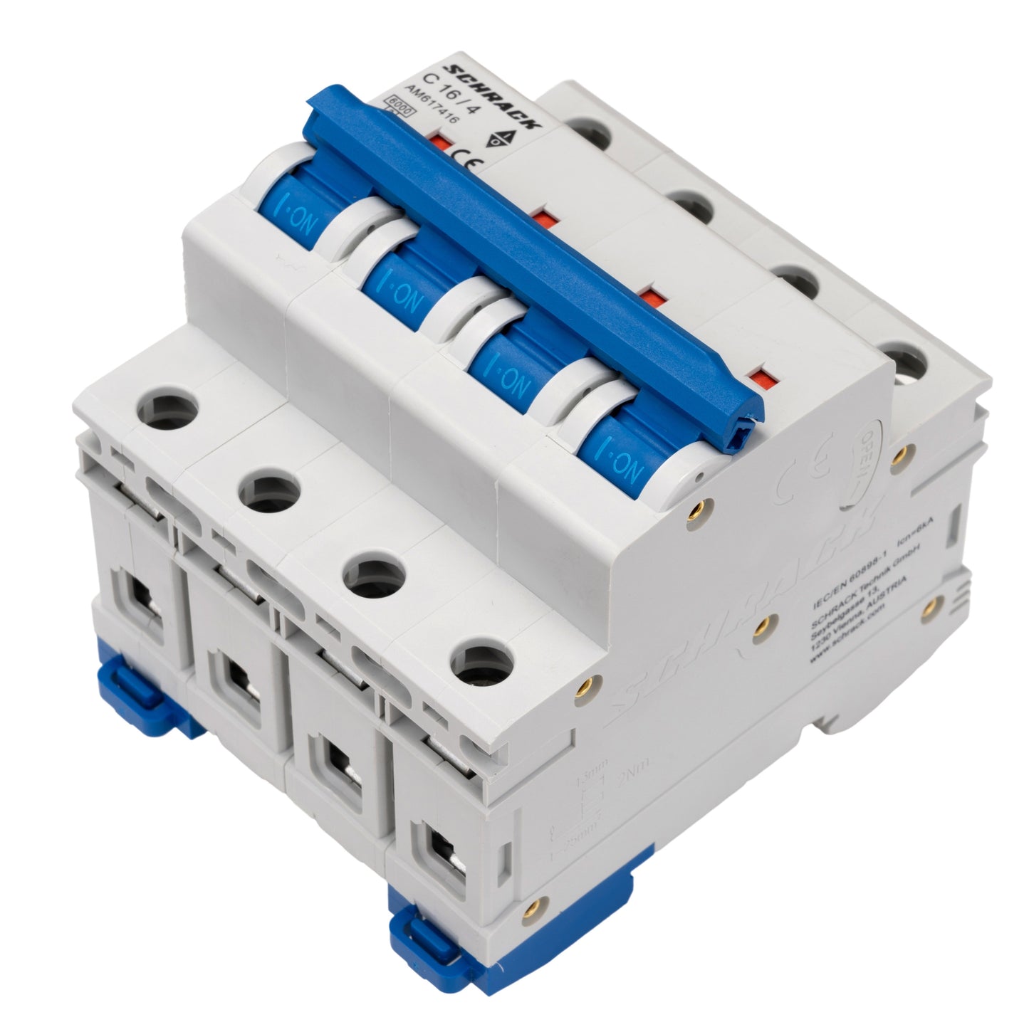 Miniature Circuit Breaker (MCB) AMPARO 6kA, C 16A, 4-pole