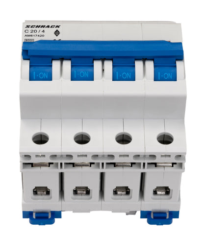 Miniature Circuit Breaker (MCB) AMPARO 6kA, C 20A, 4-pole