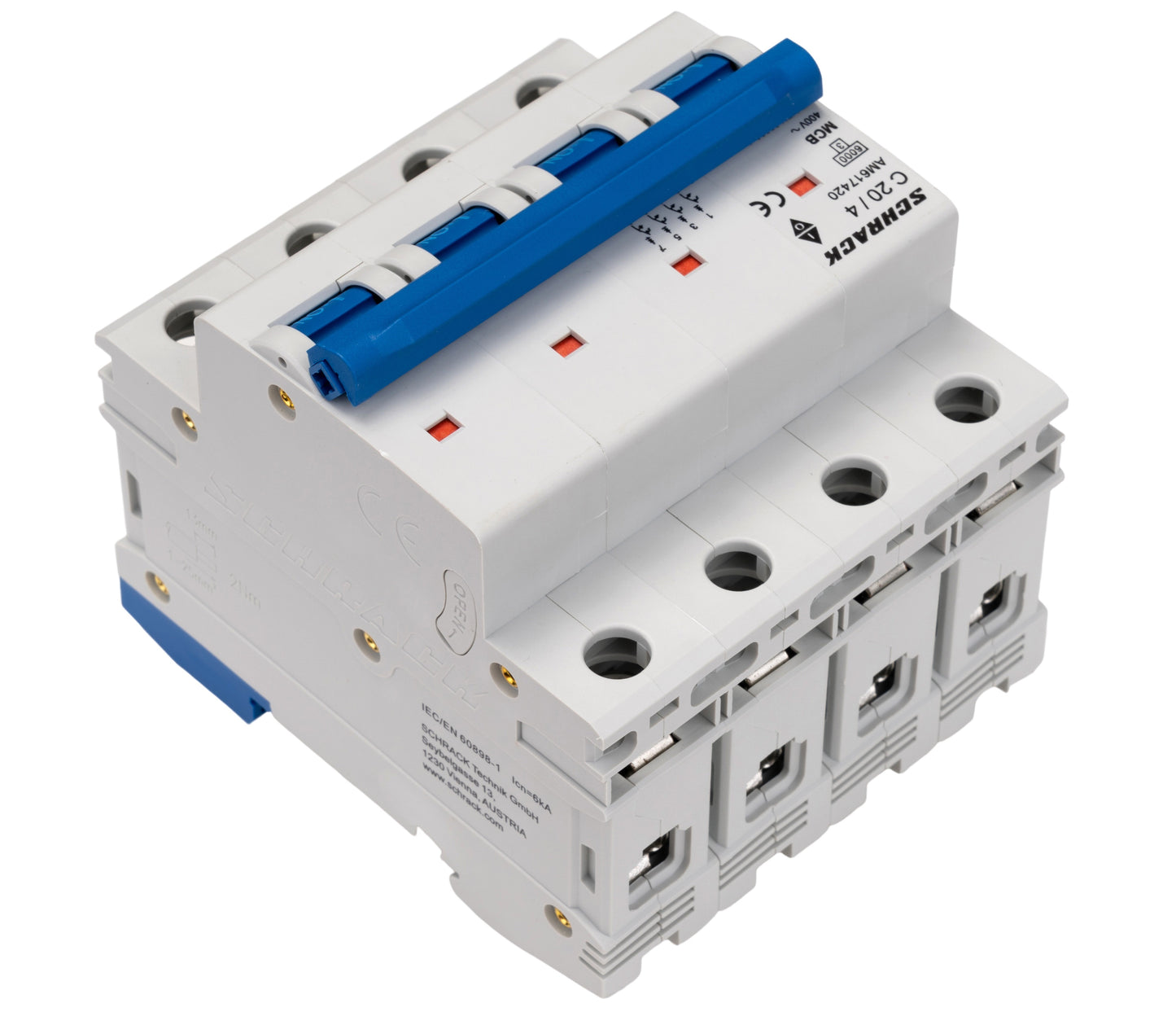 Miniature Circuit Breaker (MCB) AMPARO 6kA, C 20A, 4-pole
