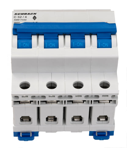 Miniature Circuit Breaker (MCB) AMPARO 6kA, C 32A, 4-pole