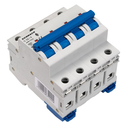 Miniature Circuit Breaker (MCB) AMPARO 6kA, C 32A, 4-pole