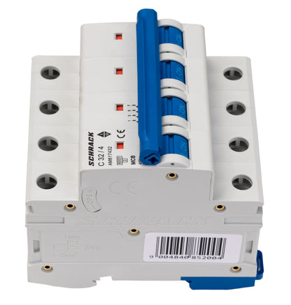 Miniature Circuit Breaker (MCB) AMPARO 6kA, C 32A, 4-pole