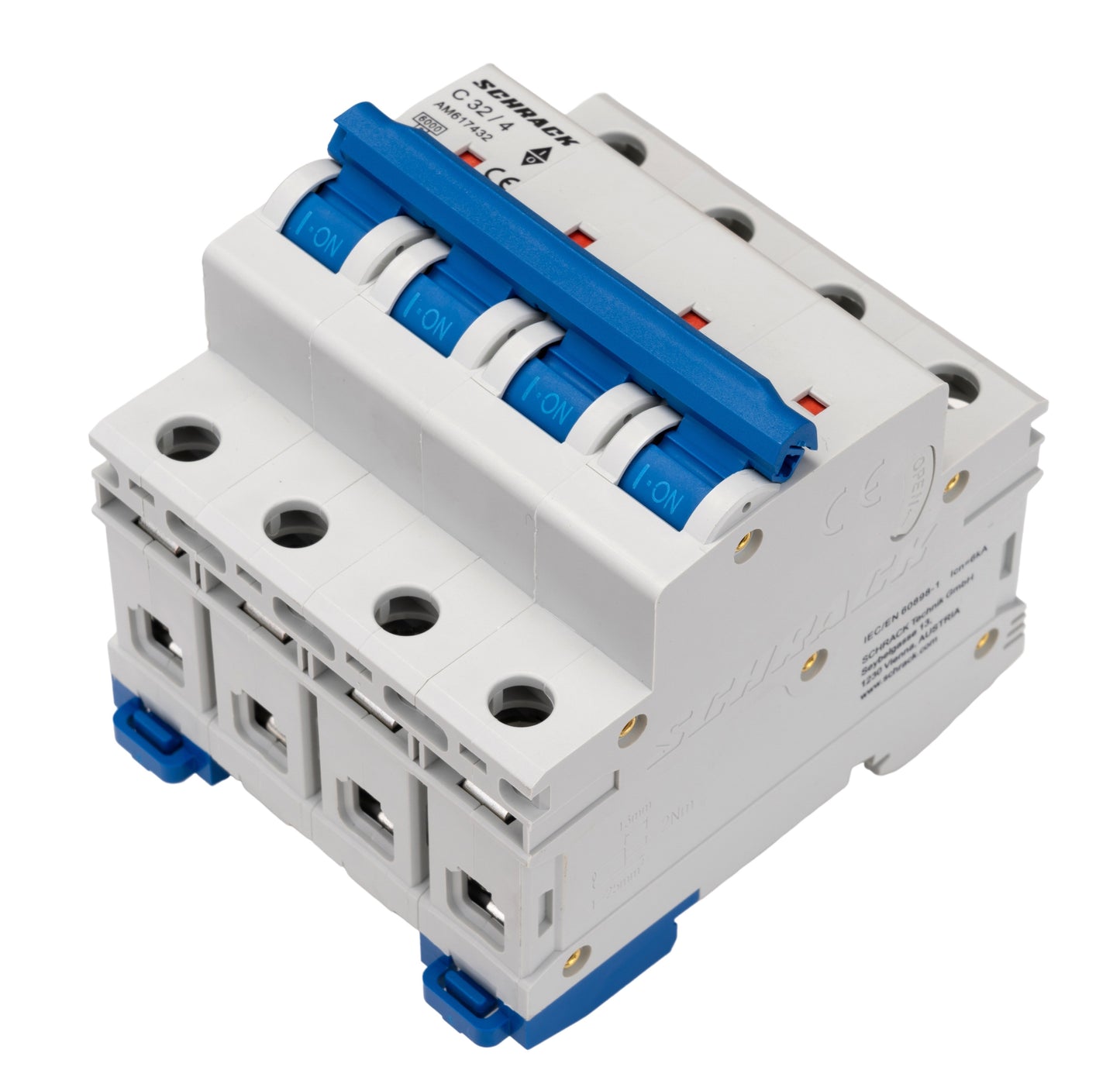 Miniature Circuit Breaker (MCB) AMPARO 6kA, C 32A, 4-pole