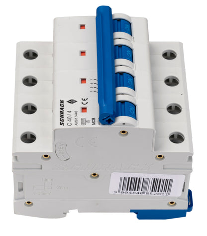 Miniature Circuit Breaker (MCB) AMPARO 6kA, C 40A, 4-pole