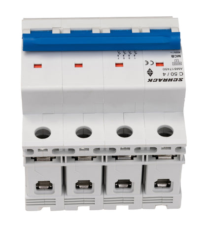 Miniature Circuit Breaker (MCB) AMPARO 6kA, C 50A, 4-pole