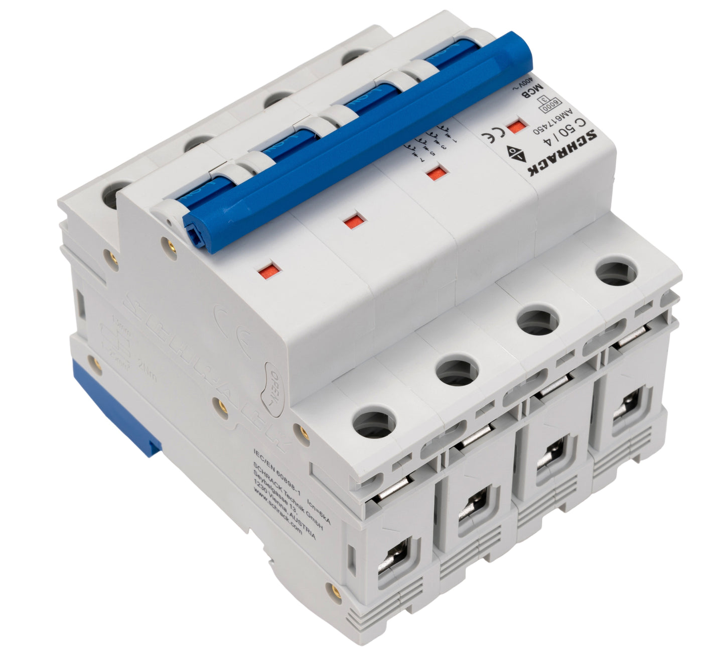 Miniature Circuit Breaker (MCB) AMPARO 6kA, C 50A, 4-pole