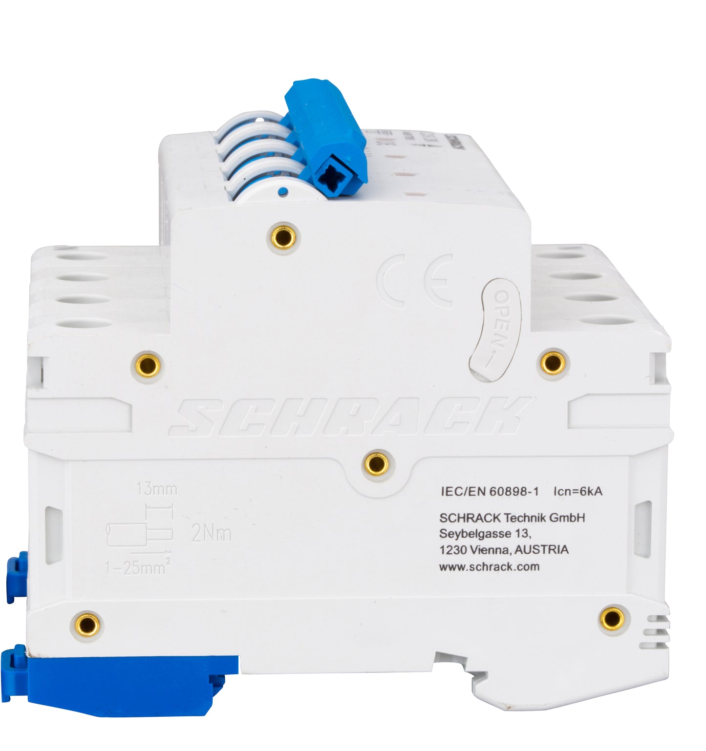 Întreruptor automat modular (MCB) AMPARO 6kA, C 6A, 3P+N