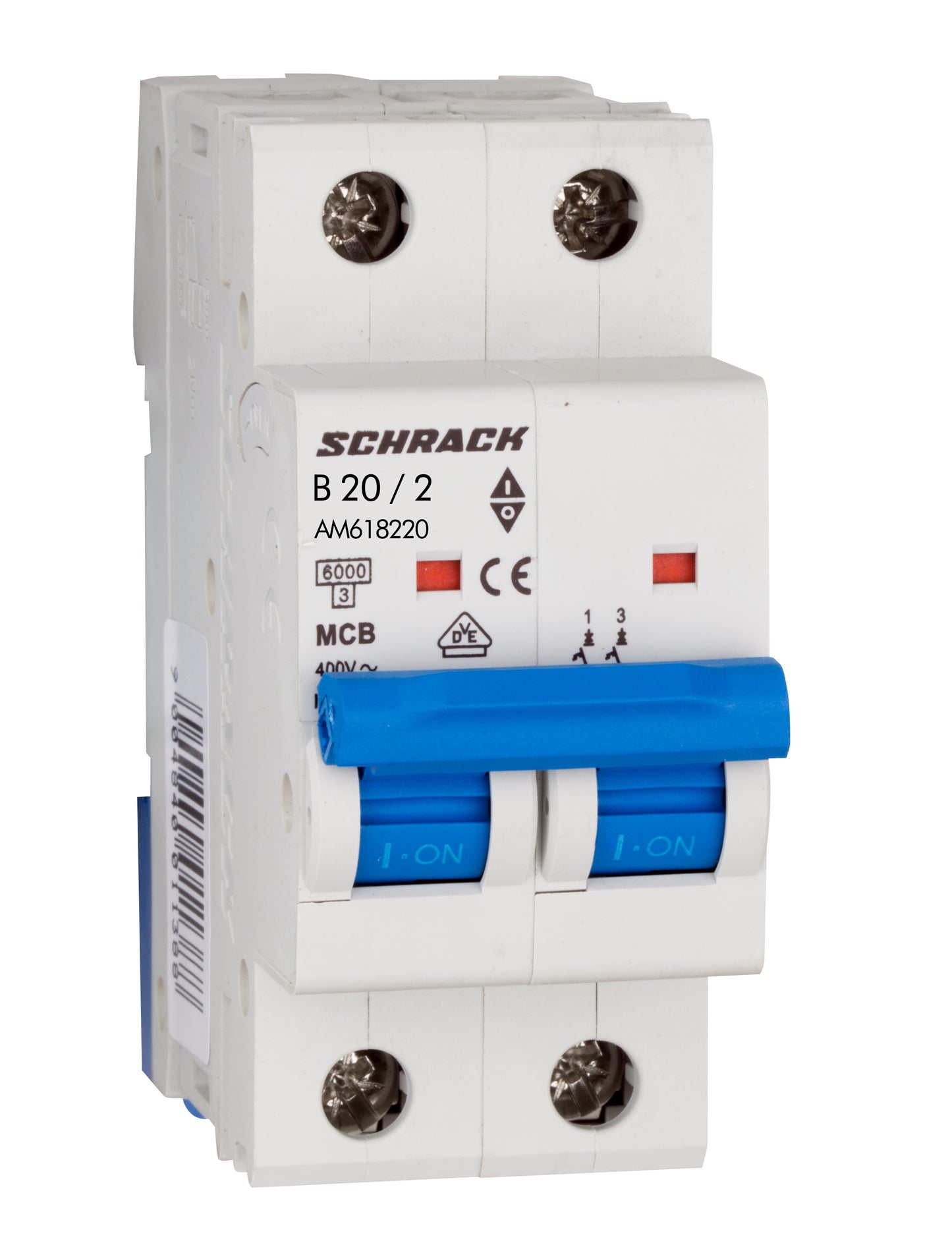 Întreruptor automat modular (MCB) AMPARO 6kA, B 20A, 2-poli