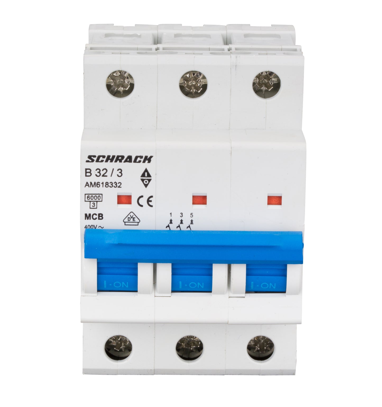 Întreruptor automat modular (MCB) AMPARO 6kA, B 32A, 3-poli
