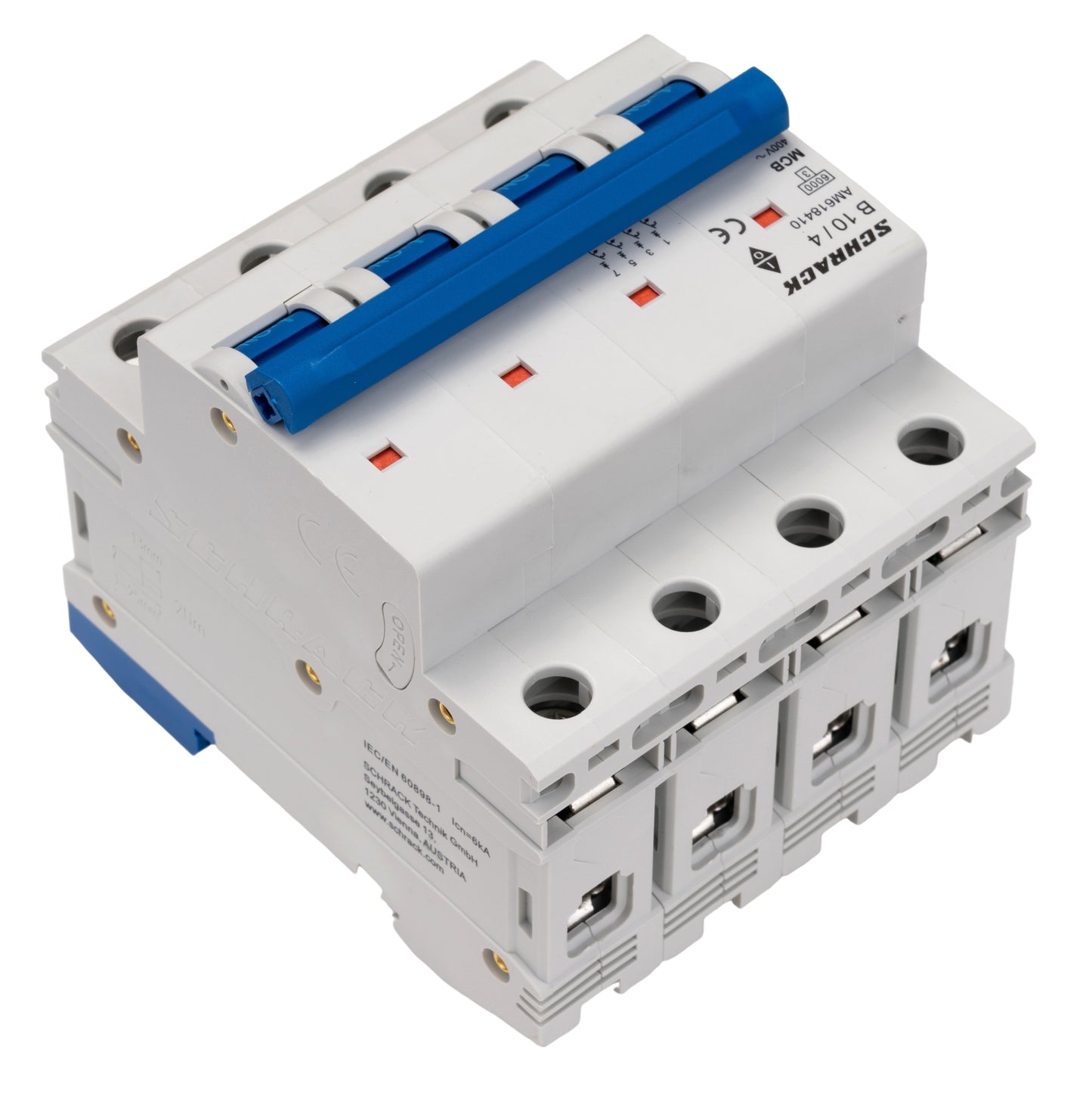 Miniature Circuit Breaker (MCB) AMPARO 6kA, B 10A, 4-pole