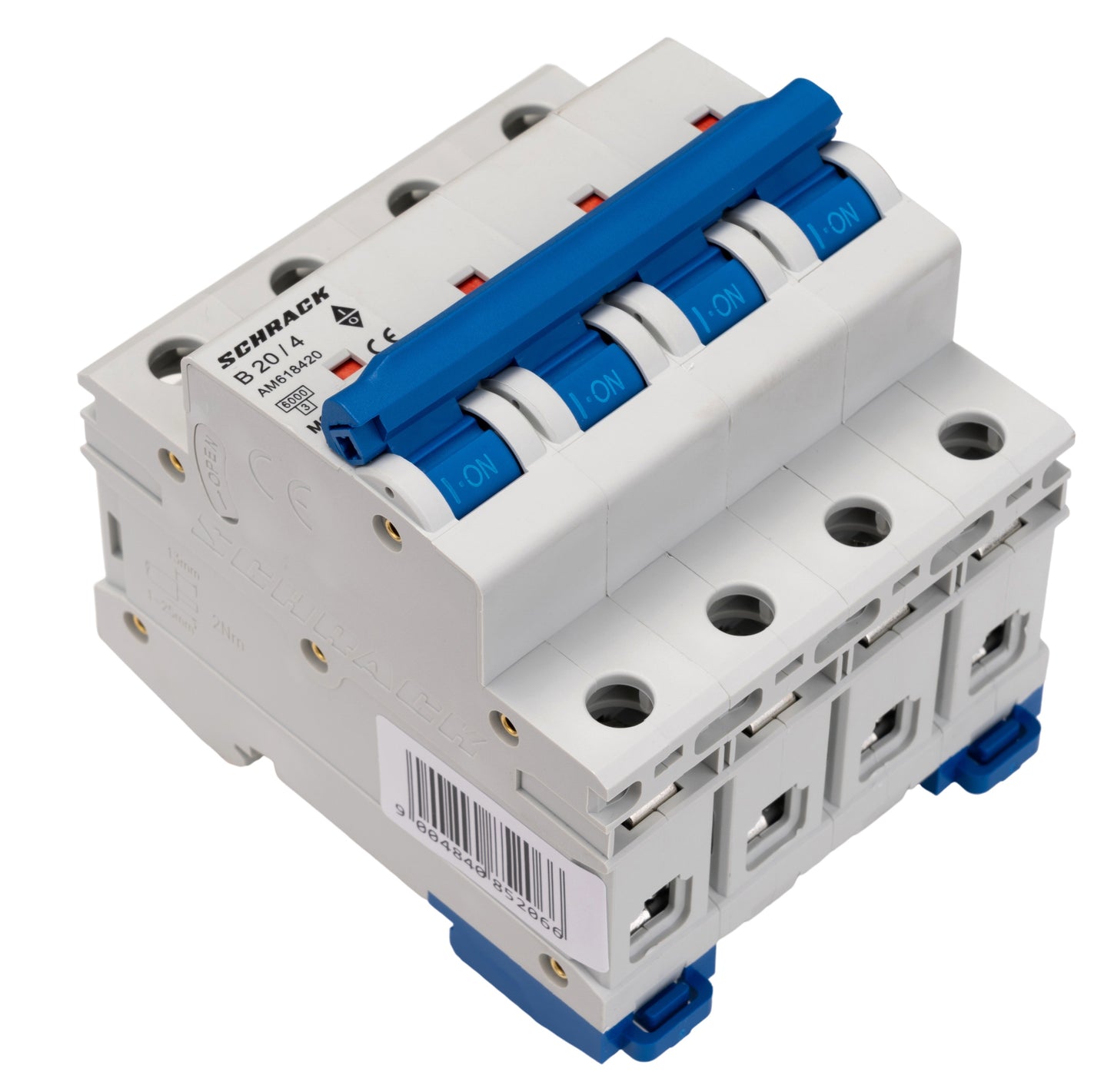 Miniature Circuit Breaker (MCB) AMPARO 6kA, B 20A, 4-pole