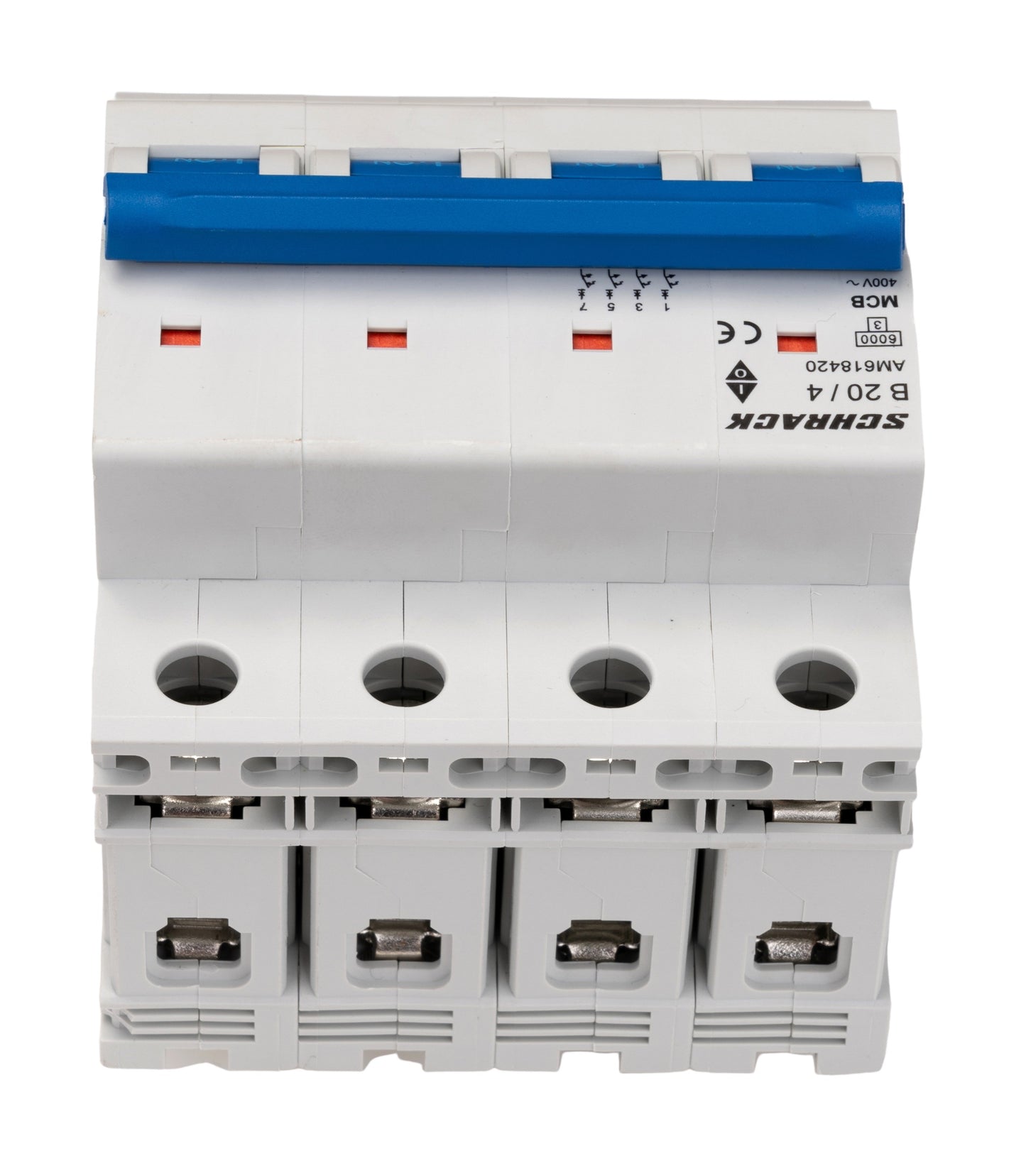 Miniature Circuit Breaker (MCB) AMPARO 6kA, B 20A, 4-pole