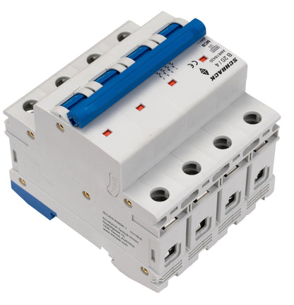 Miniature Circuit Breaker (MCB) AMPARO 6kA, B 20A, 4-pole