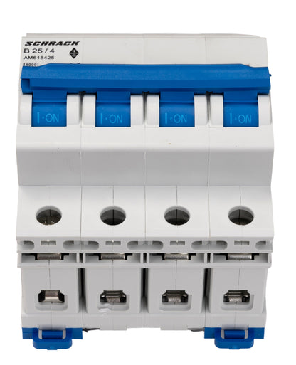 Miniature Circuit Breaker (MCB) AMPARO 6kA, B 25A, 4-pole