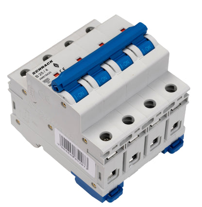 Miniature Circuit Breaker (MCB) AMPARO 6kA, B 25A, 4-pole