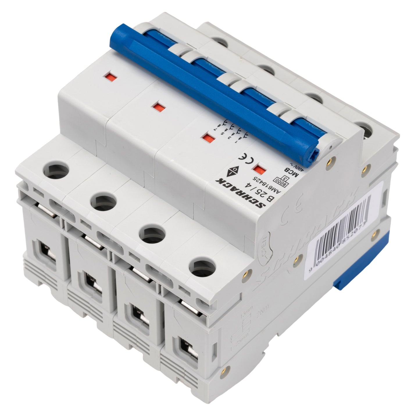 Miniature Circuit Breaker (MCB) AMPARO 6kA, B 25A, 4-pole
