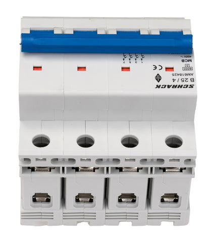 Miniature Circuit Breaker (MCB) AMPARO 6kA, B 25A, 4-pole