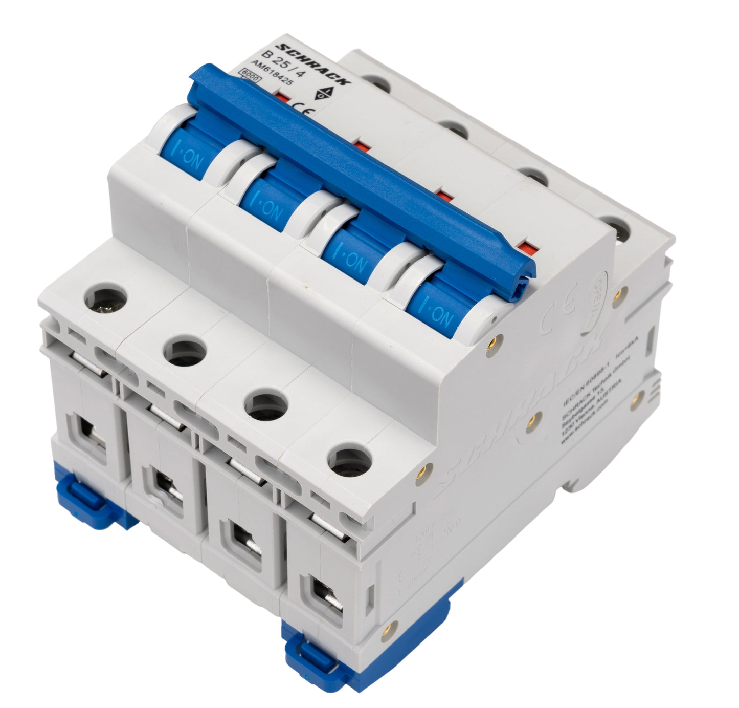 Miniature Circuit Breaker (MCB) AMPARO 6kA, B 25A, 4-pole