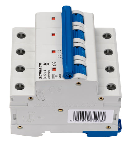 Miniature Circuit Breaker (MCB) AMPARO 6kA, B 32A, 4-pole