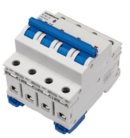 Miniature Circuit Breaker (MCB) AMPARO 6kA, B 32A, 4-pole