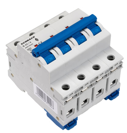 Miniature Circuit Breaker (MCB) AMPARO 6kA, B 40A, 4-pole
