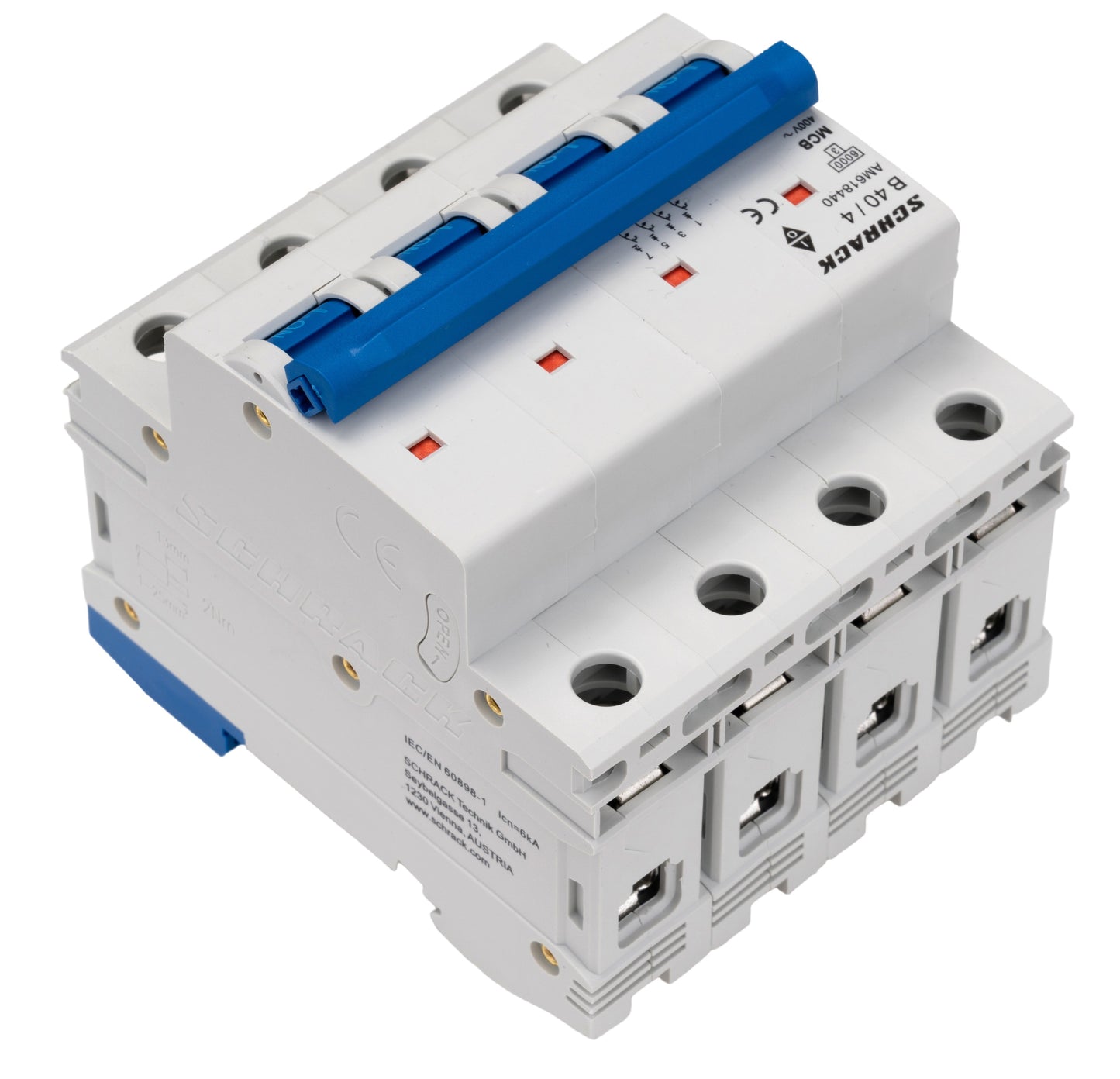 Miniature Circuit Breaker (MCB) AMPARO 6kA, B 40A, 4-pole
